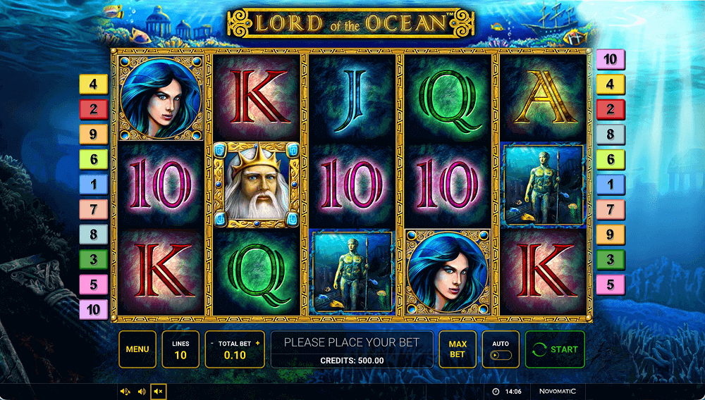 Правила видео слота Lord of the Ocean